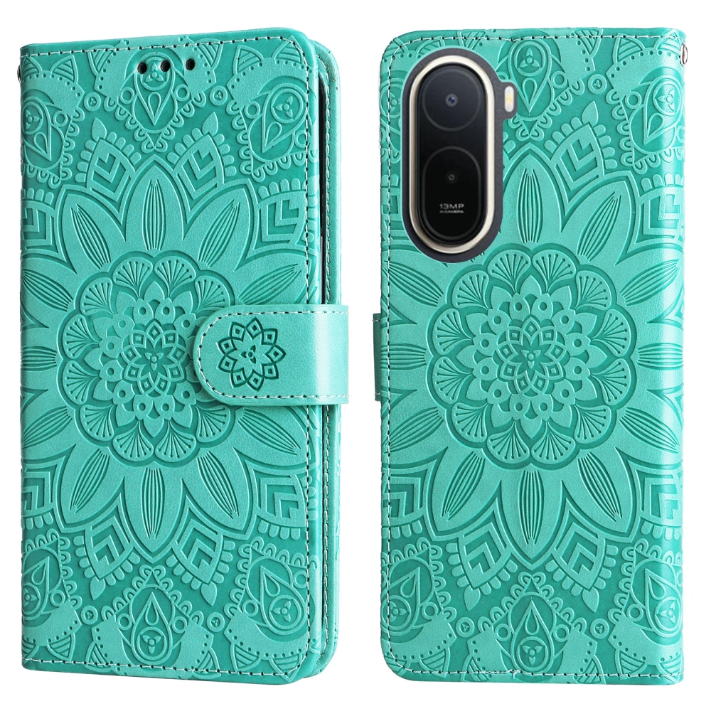 Sunflower knížkové pouzdro na Xiaomi Redmi A7 Pro - modrozelené