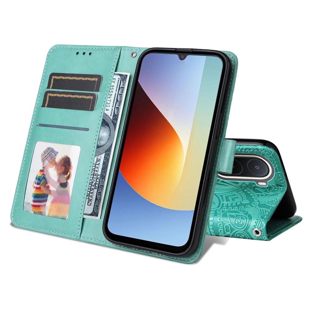 Sunflower knížkové pouzdro na Xiaomi Redmi A7 Pro - modrozelené