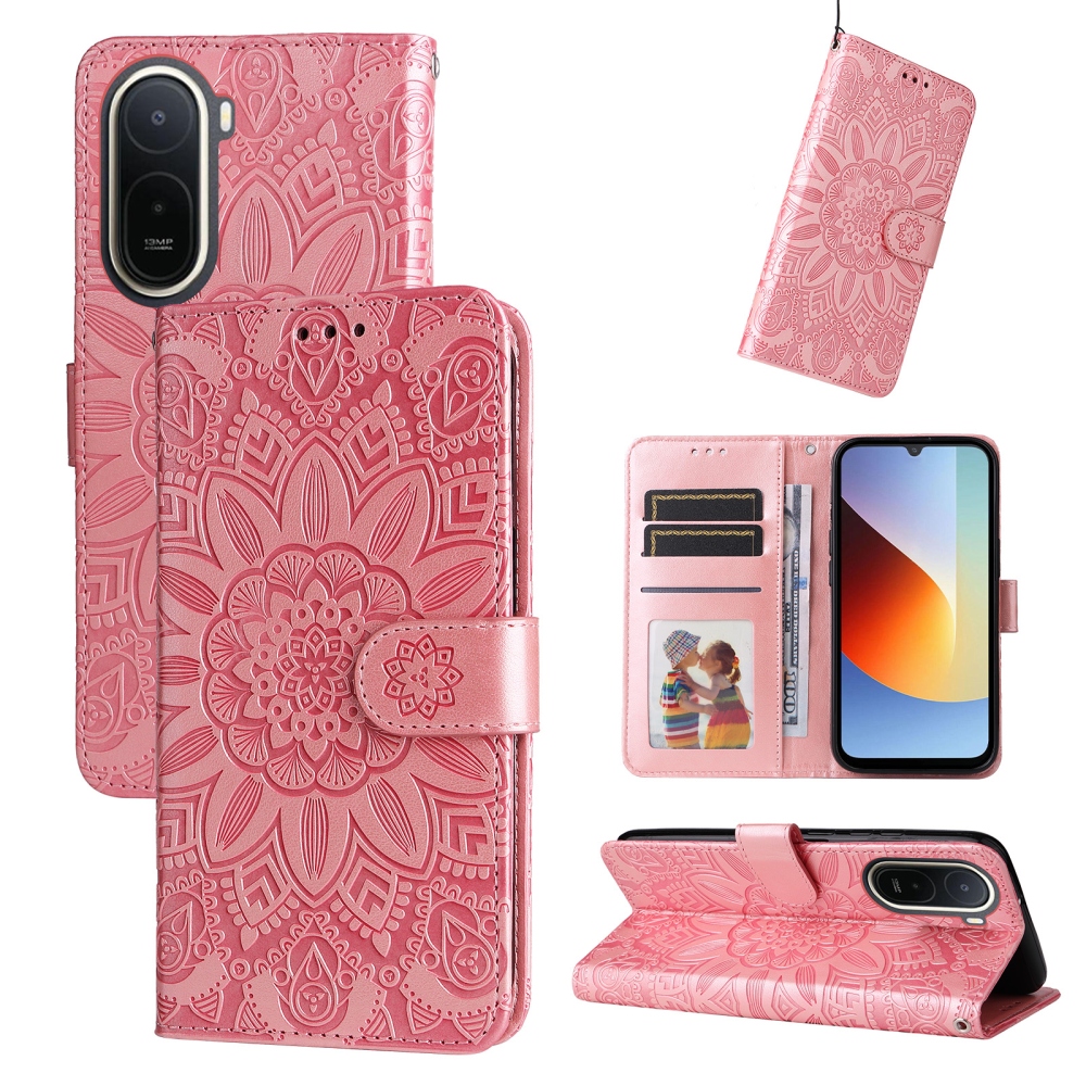 Sunflower knížkové pouzdro na Xiaomi Redmi A7 Pro - růžové