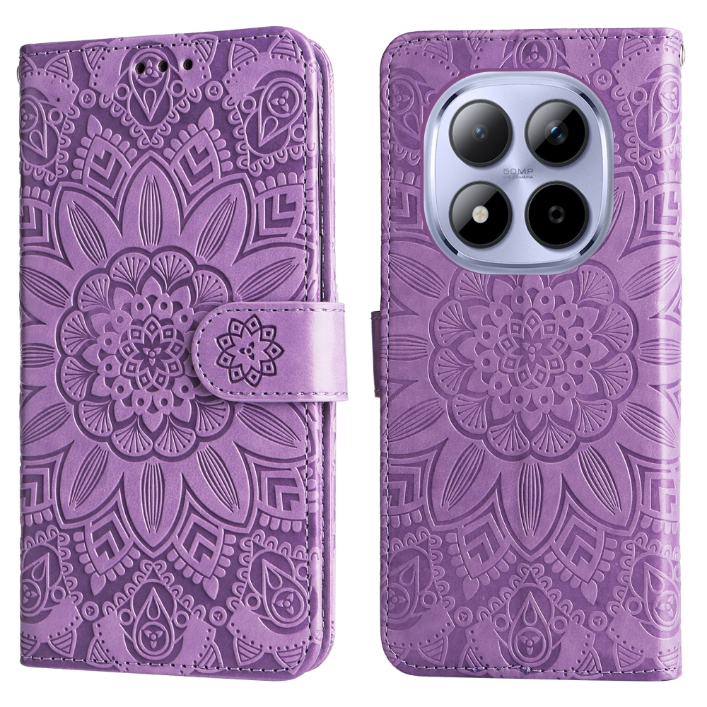 Sunflower knížkové pouzdro na Xiaomi Redmi Note 15 Pro 4G - fialové