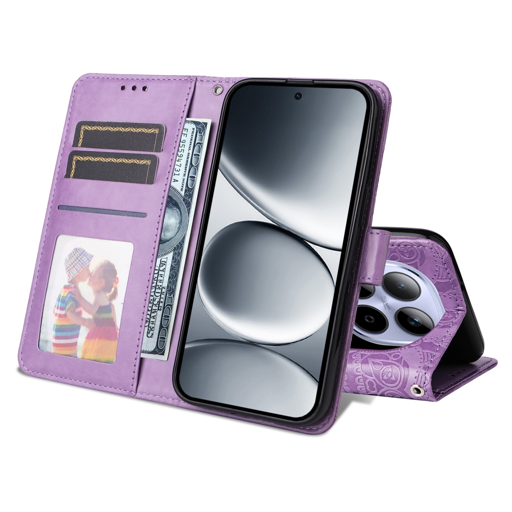 Sunflower knížkové pouzdro na Xiaomi Redmi Note 15 Pro 4G - fialové