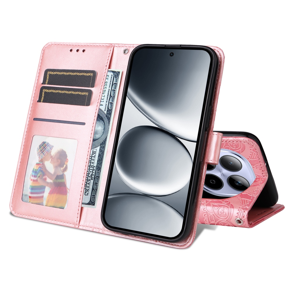 Sunflower knížkové pouzdro na Xiaomi Redmi Note 15 Pro 4G - růžové