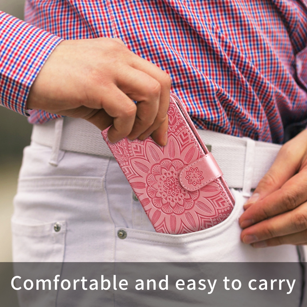 Sunflower knížkové pouzdro na Xiaomi Redmi Note 15 Pro 4G - růžové