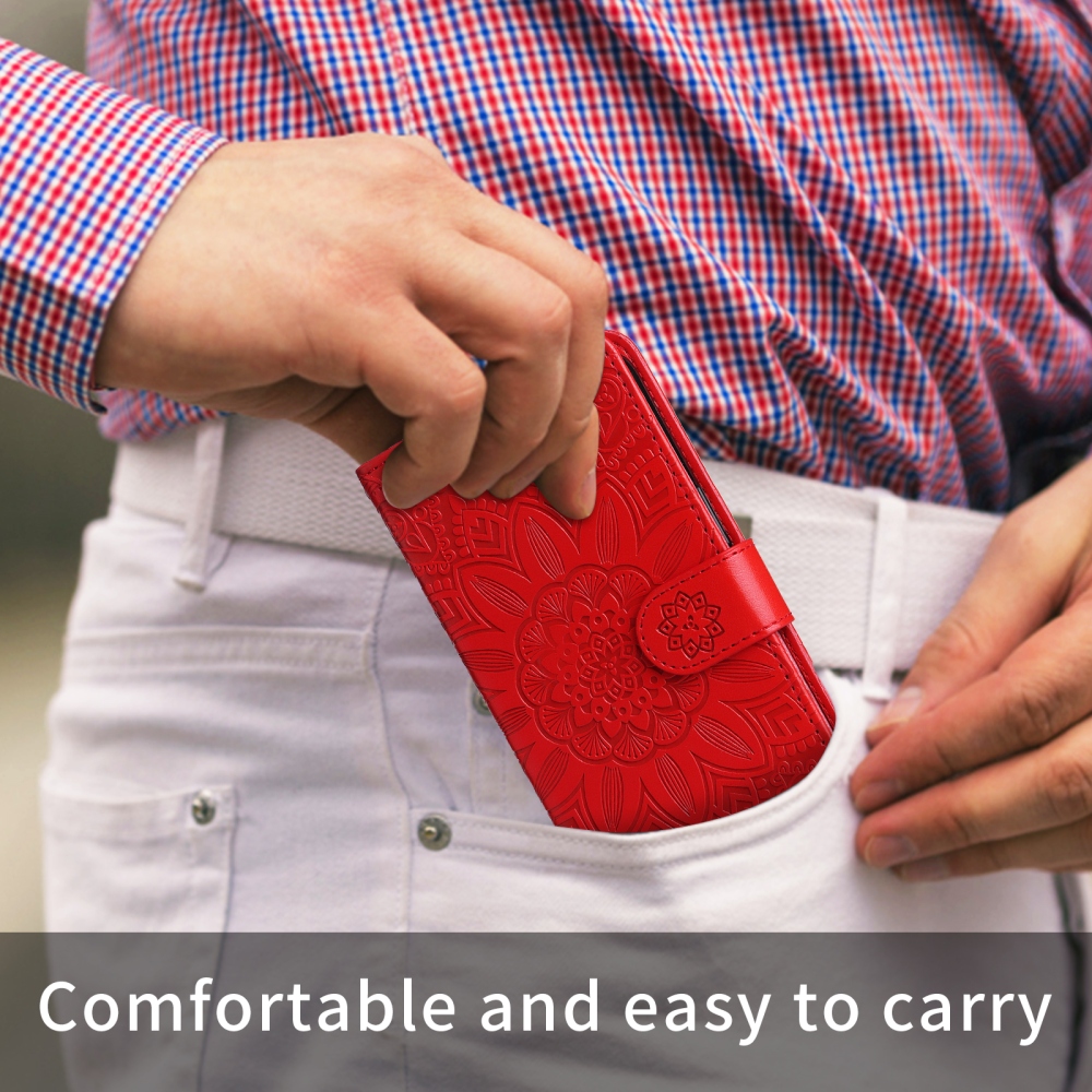 Sunflower knížkové pouzdro na Xiaomi Redmi Note 15 Pro 5G - červené