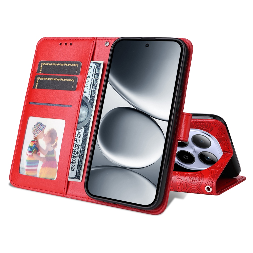 Sunflower knížkové pouzdro na Xiaomi Redmi Note 15 Pro 5G - červené