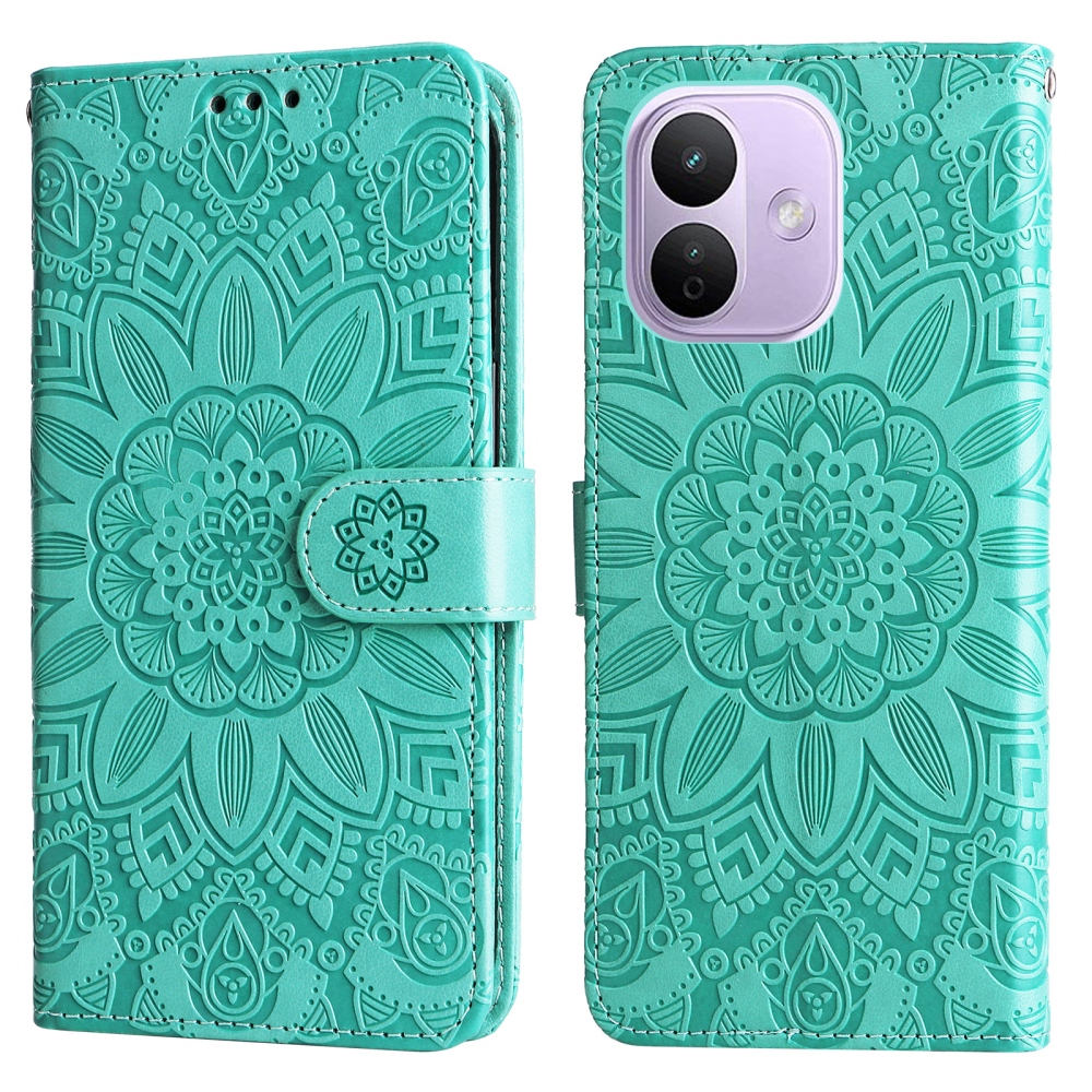 Sunflower knížkové pouzdro na Xiaomi Redmi Note 17 Pro 5G - modrozelené
