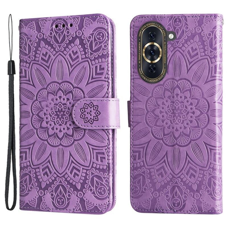 Sunflower zavírací pouzdro na Huawei Nova 10 - fialové