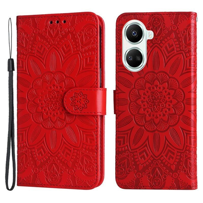 Sunflower zavírací pouzdro na Huawei Nova 10 SE - červené