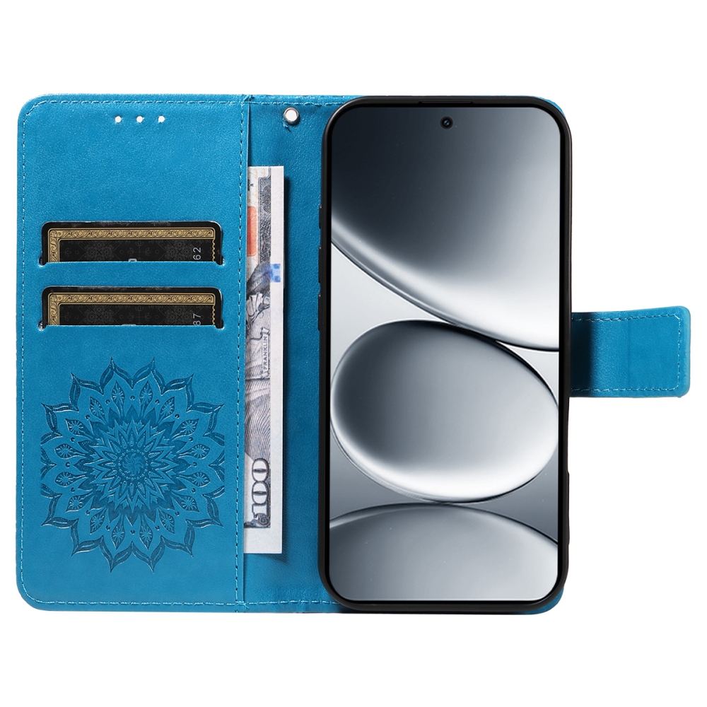 Sunflowers knížkové pouzdro na Xiaomi Redmi Note 15 Pro 5G - modré