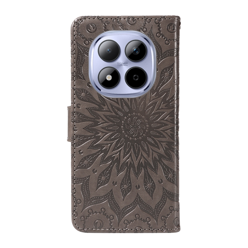 Sunflowers knížkové pouzdro na Xiaomi Redmi Note 15 Pro 5G - šedé