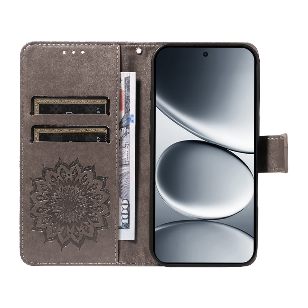 Sunflowers knížkové pouzdro na Xiaomi Redmi Note 15 Pro 5G - šedé