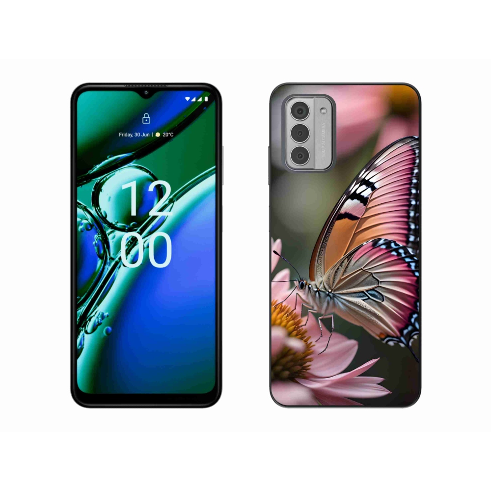 Gelový kryt mmCase na Nokia G42 - barevný motýl