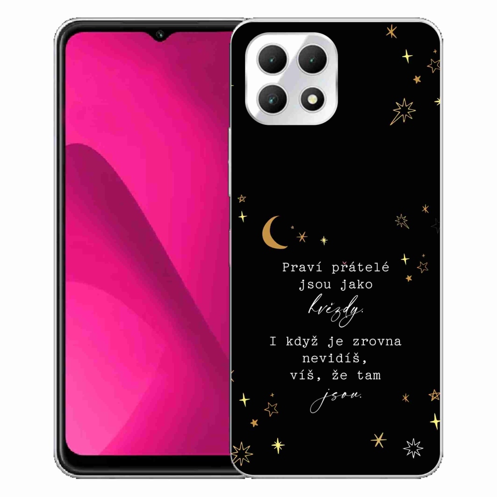 Gelový kryt mmCase na T-Mobile T Phone 2 - citát 6 černé pozadí