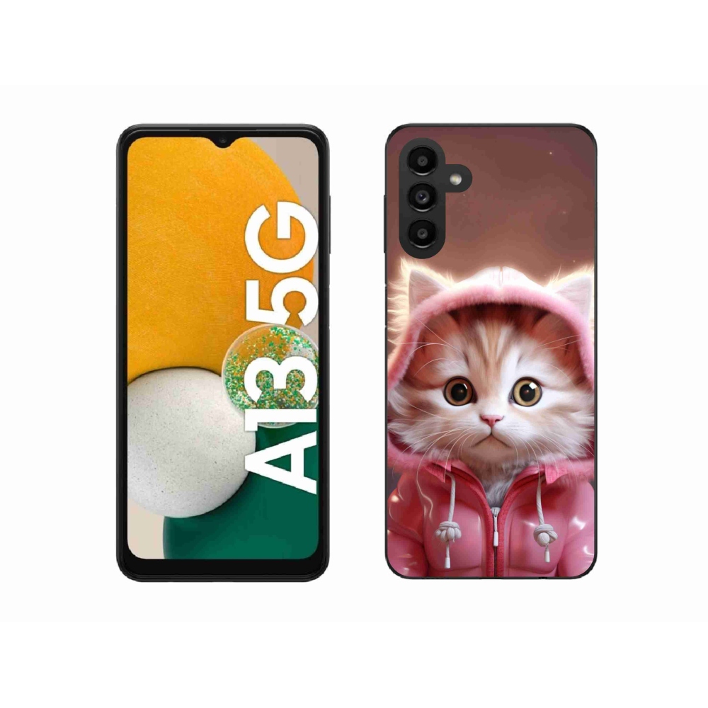 Gelový kryt mmCase na Samsung Galaxy A13 5G - roztomilé kotě 3