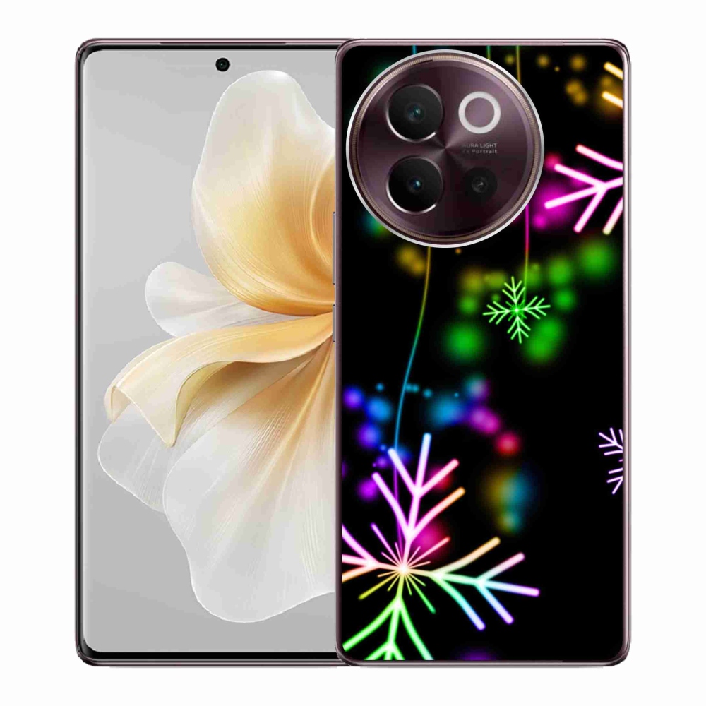 Gelový kryt mmCase na Vivo V40 Lite 5G - barevné vločky