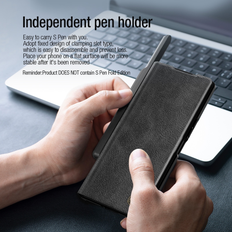 Nillkin Qin Book PRO Pouzdro pro Samsung Galaxy Z Fold 6 Business Black