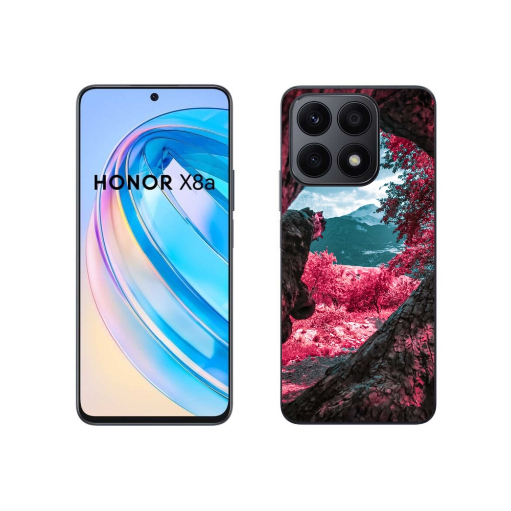 Gelový kryt mmCase na Honor X8a - výhled na hory