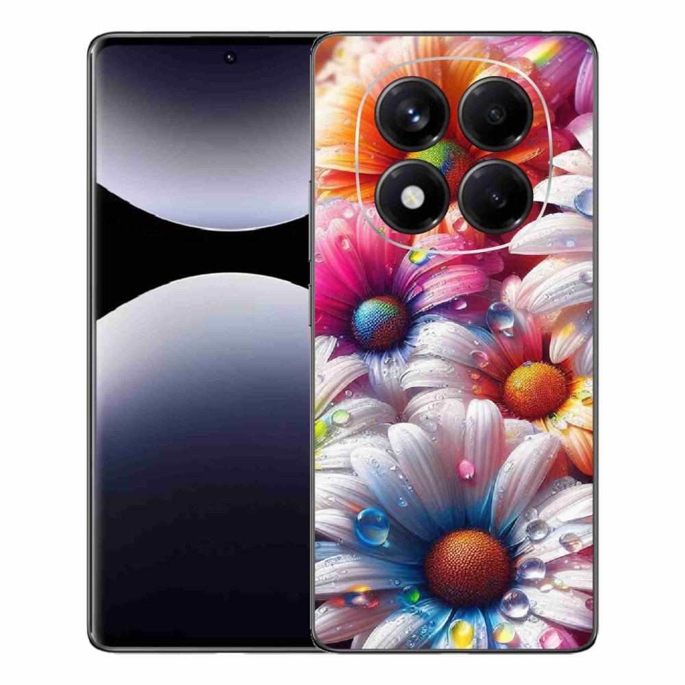 Gelový kryt mmCase na Xiaomi Redmi Note 14 Pro - barevné kopretiny