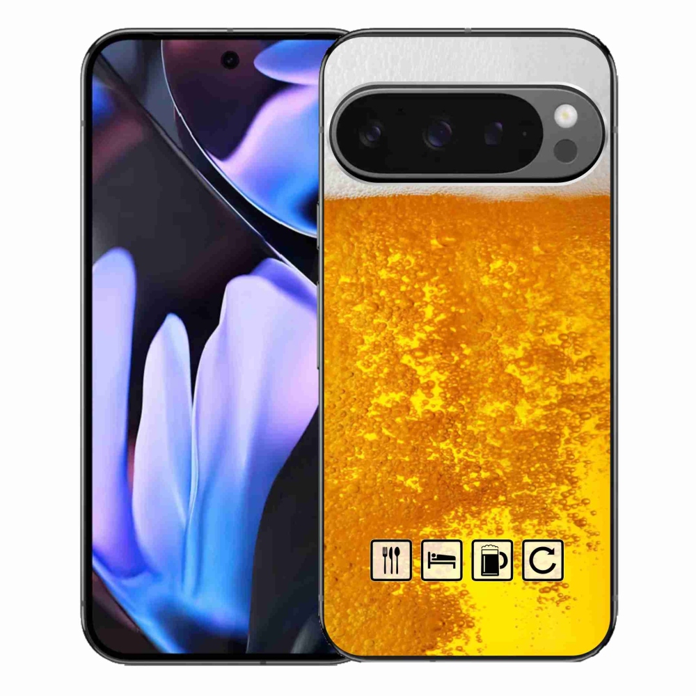 Gelový kryt mmCase na Google Pixel 9 Pro XL - pivní motiv 3