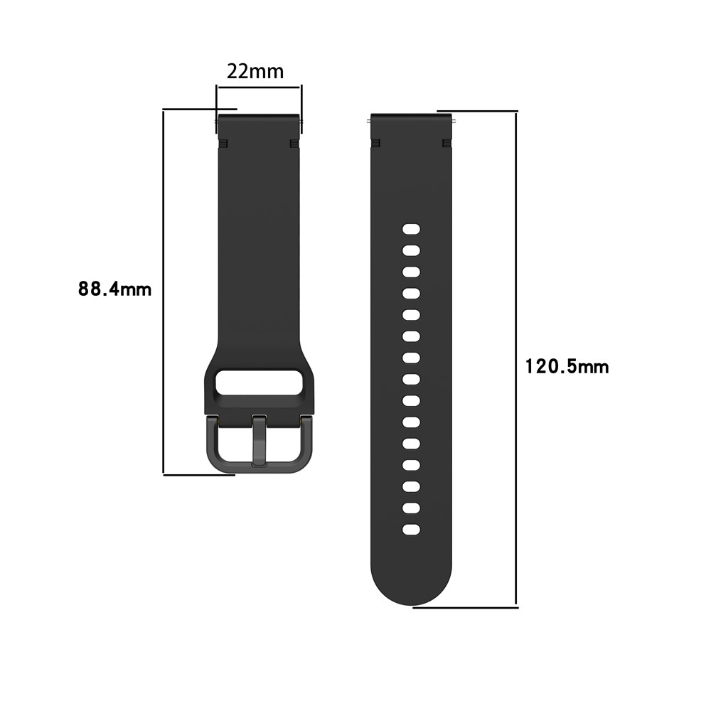 Sweat silikonový řemínek 22mm na Garmin Forerunner 970/Forerunner 570 47mm/265 - černý