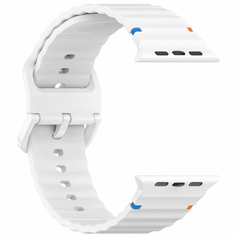 Sweat silikonový řemínek na Apple Watch Ultra 4/3/2/1 49mm/12/11/10 46mm - bílý