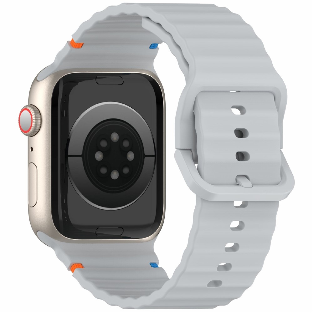 Sweat silikonový řemínek na Apple Watch Ultra 4/3/2/1 49mm/12/11/10 46mm - šedý