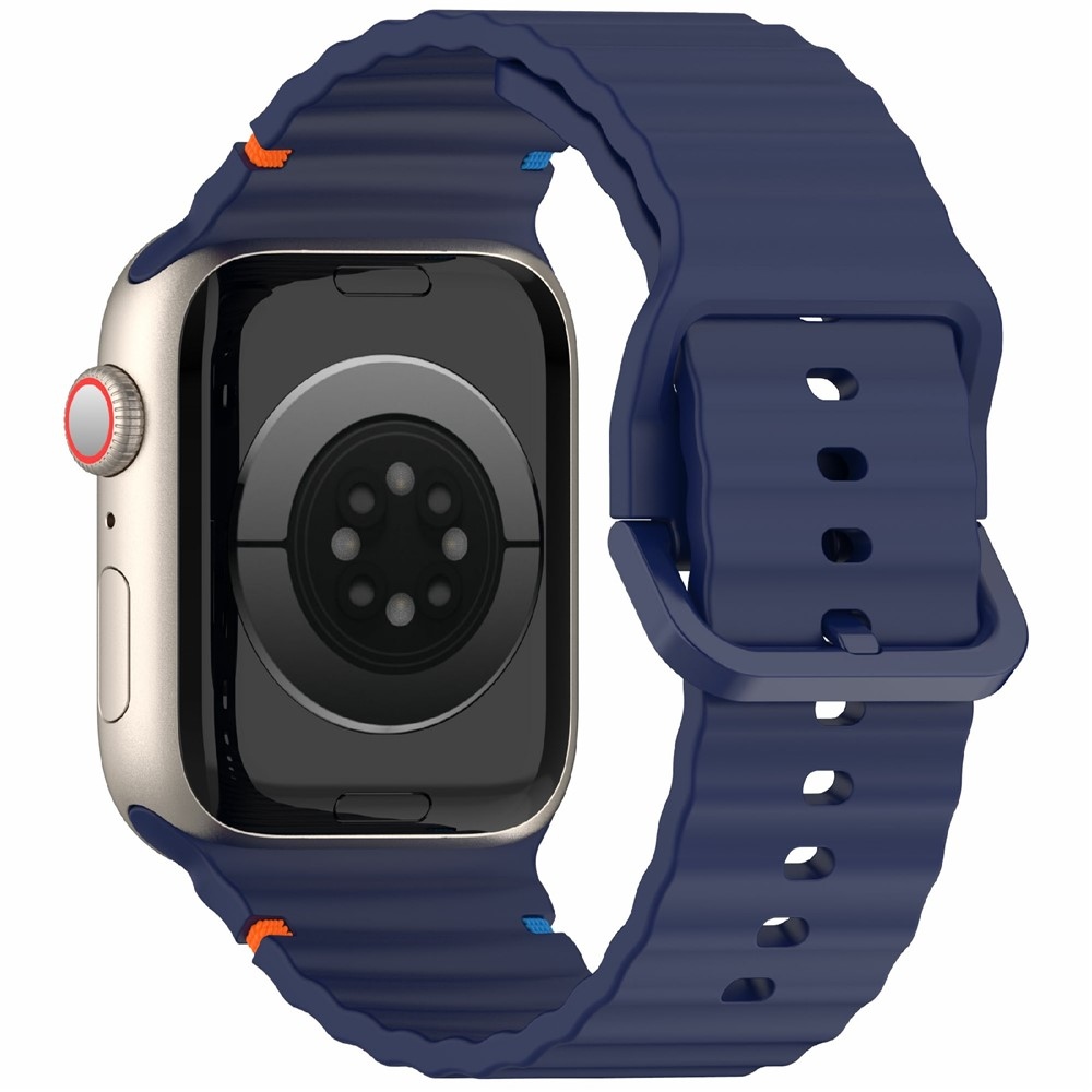Sweat silikonový řemínek na Apple Watch Ultra 4/3/2/1 49mm/12/11/10 46mm - tmavěmodrý