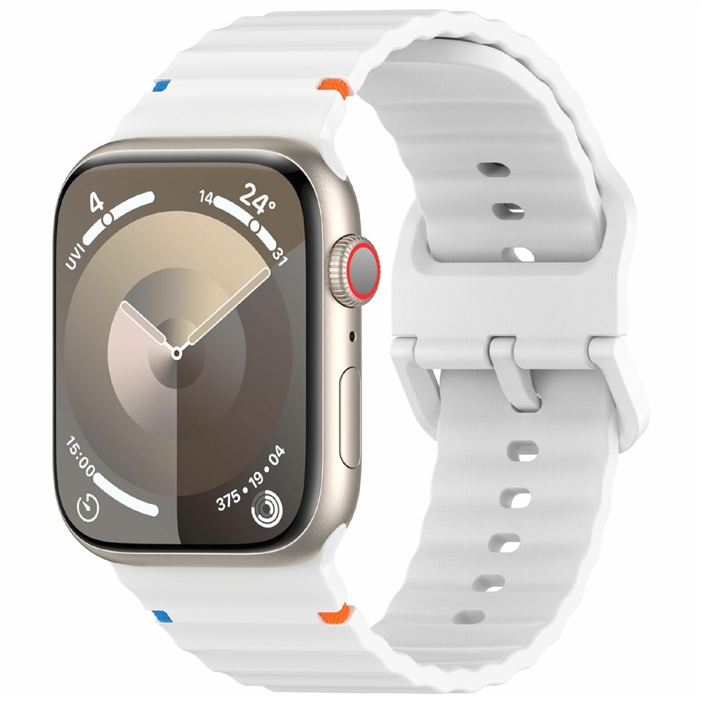 Sweaty silikonový řemínek na Apple Watch Ultra 4/3/2/1 49mm/12/11/10 46mm - bílý