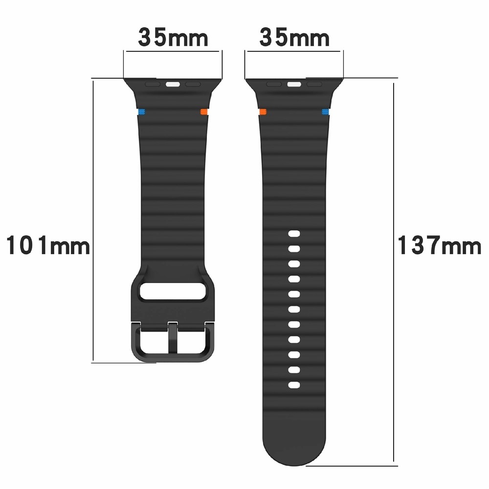 Sweaty silikonový řemínek na Apple Watch Ultra 4/3/2/1 49mm/12/11/10 46mm - černý