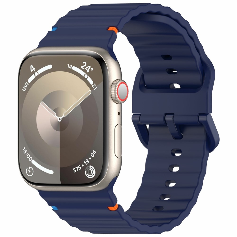 Sweaty silikonový řemínek na Apple Watch Ultra 4/3/2/1 49mm/12/11/10 46mm - tmavěmodrý