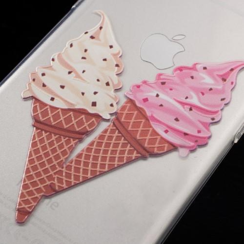 Sweet gelový obal na iPhone 6s a 6 -  dva kornoutky