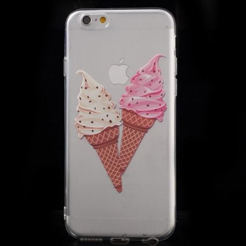 Sweet gelový obal na iPhone 6s a 6 -  dva kornoutky