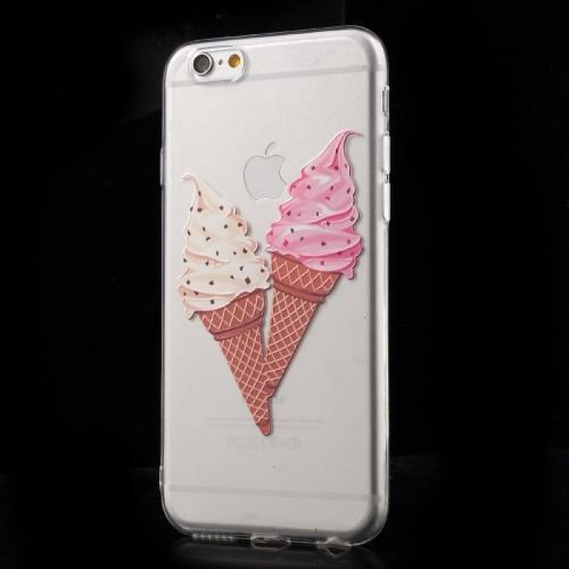 Sweet gelový obal na iPhone 6s a 6 -  dva kornoutky