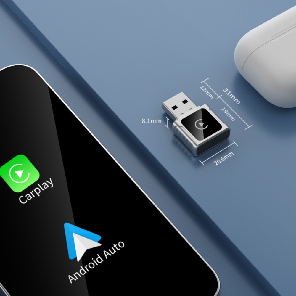 Swissten adaptér Carlink - Apple Carplay / Android Auto (+adaptér USB-A / USB-C)