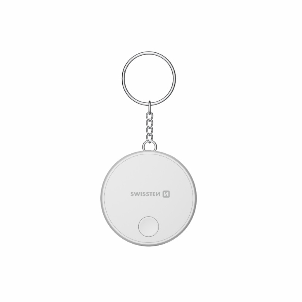Swissten chytrý lokátor Find Tag s funkcí Apple Find My - bílý