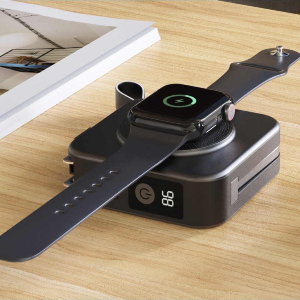 Swissten powerbanka All-in-one Pro s vyměnitelnými vidlicemi (USA, EU, UK) 10000 mAh 20 W - černá