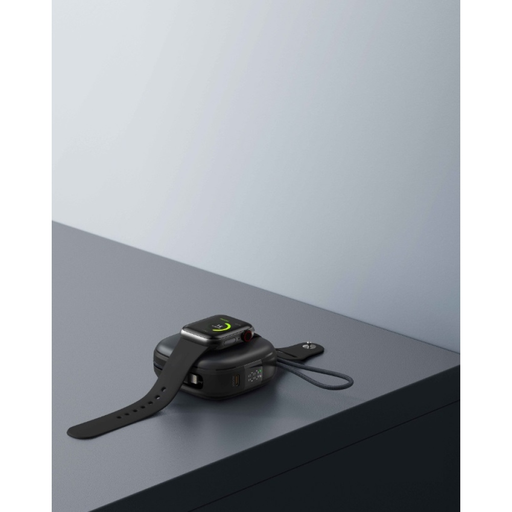 Swissten powerbanka Voltbox MagGo 10 000 mAh s integrovanými kabely + MagSafe + Applewatch