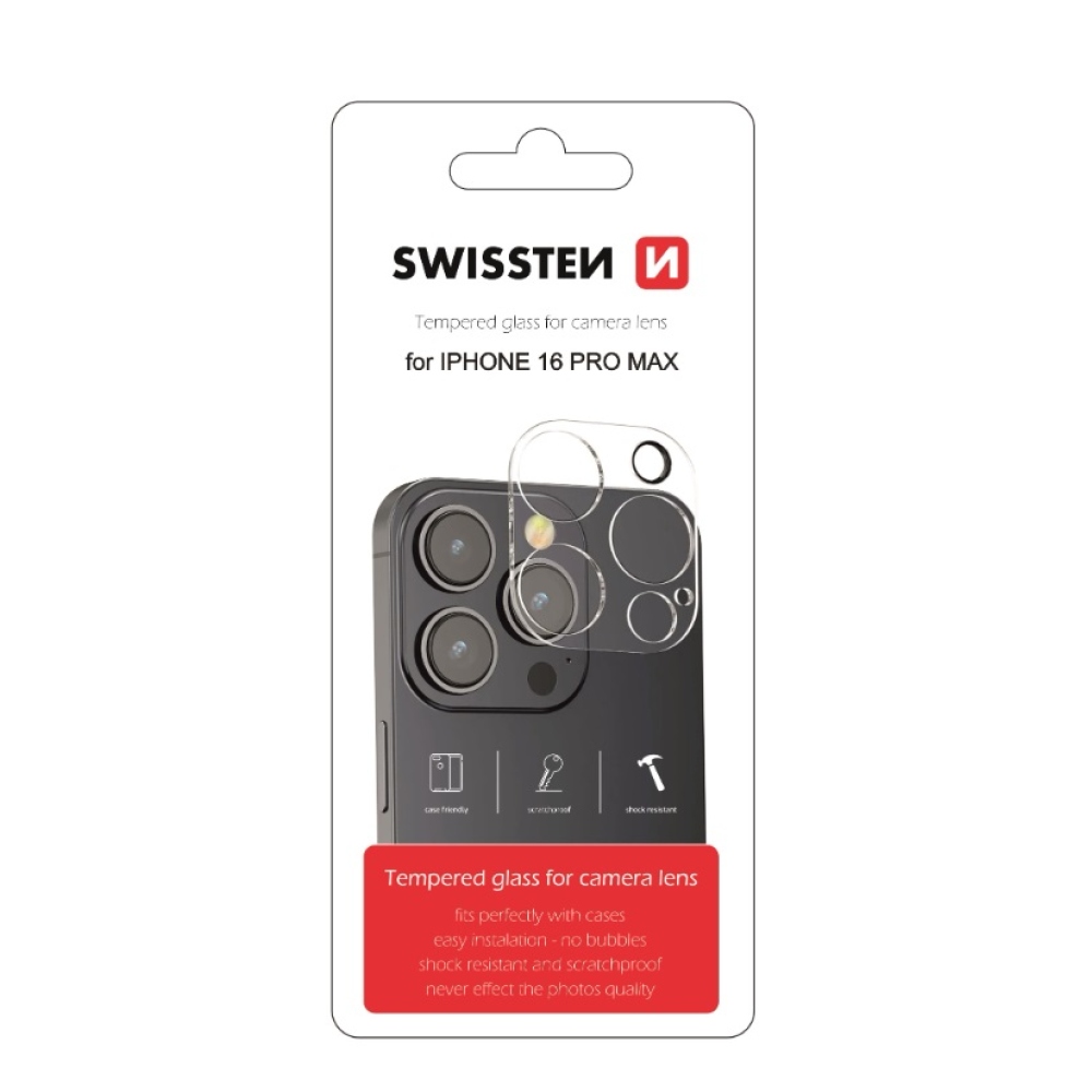 Swissten sklo čočky fotoaparátu na iPhone 16 Pro Max