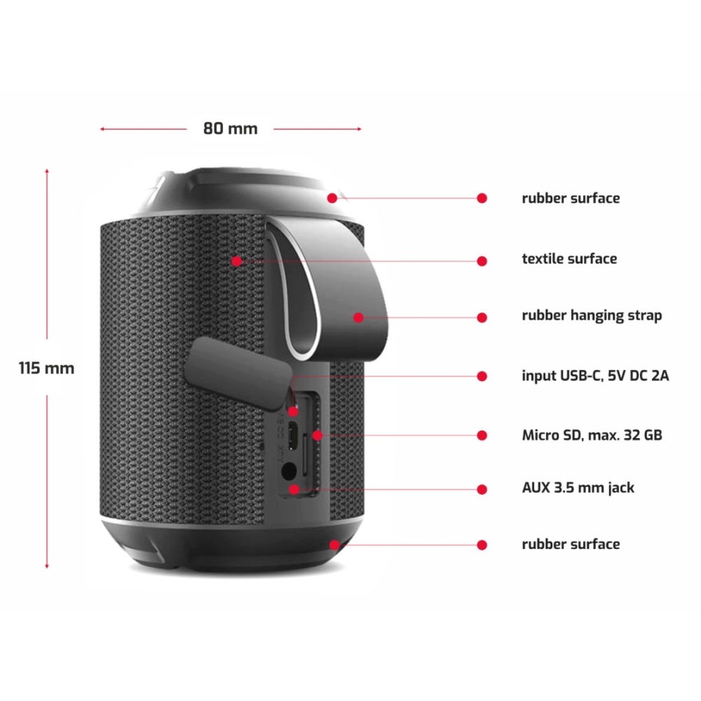 SWISSTEN Ultimate Bluetooth reproduktor 24W - černý