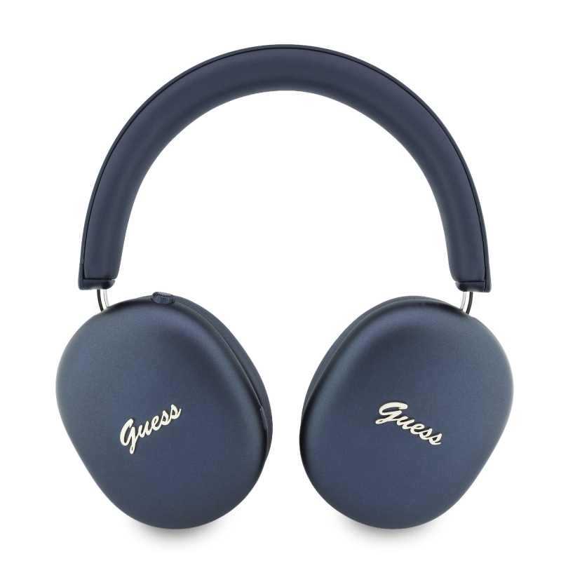 Guess Metallic Finish Gold Script Logo ENC Bezdrátová Sluchátka Navy