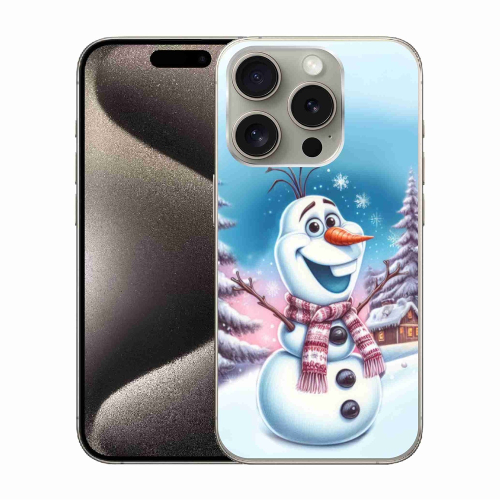 Gelový kryt mmCase na iPhone 15 Pro - ledové království