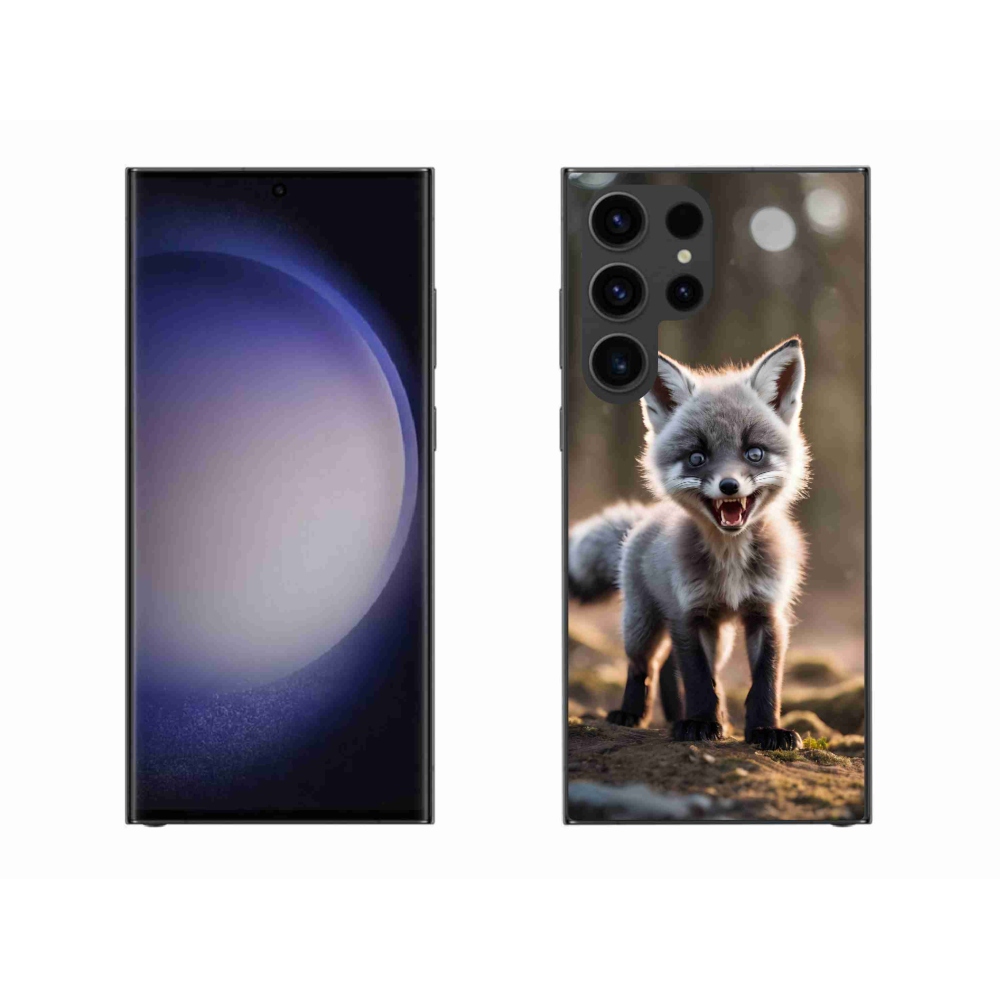 Gelový kryt mmCase na Samsung Galaxy S23 Ultra 5G - rozzuřená liška