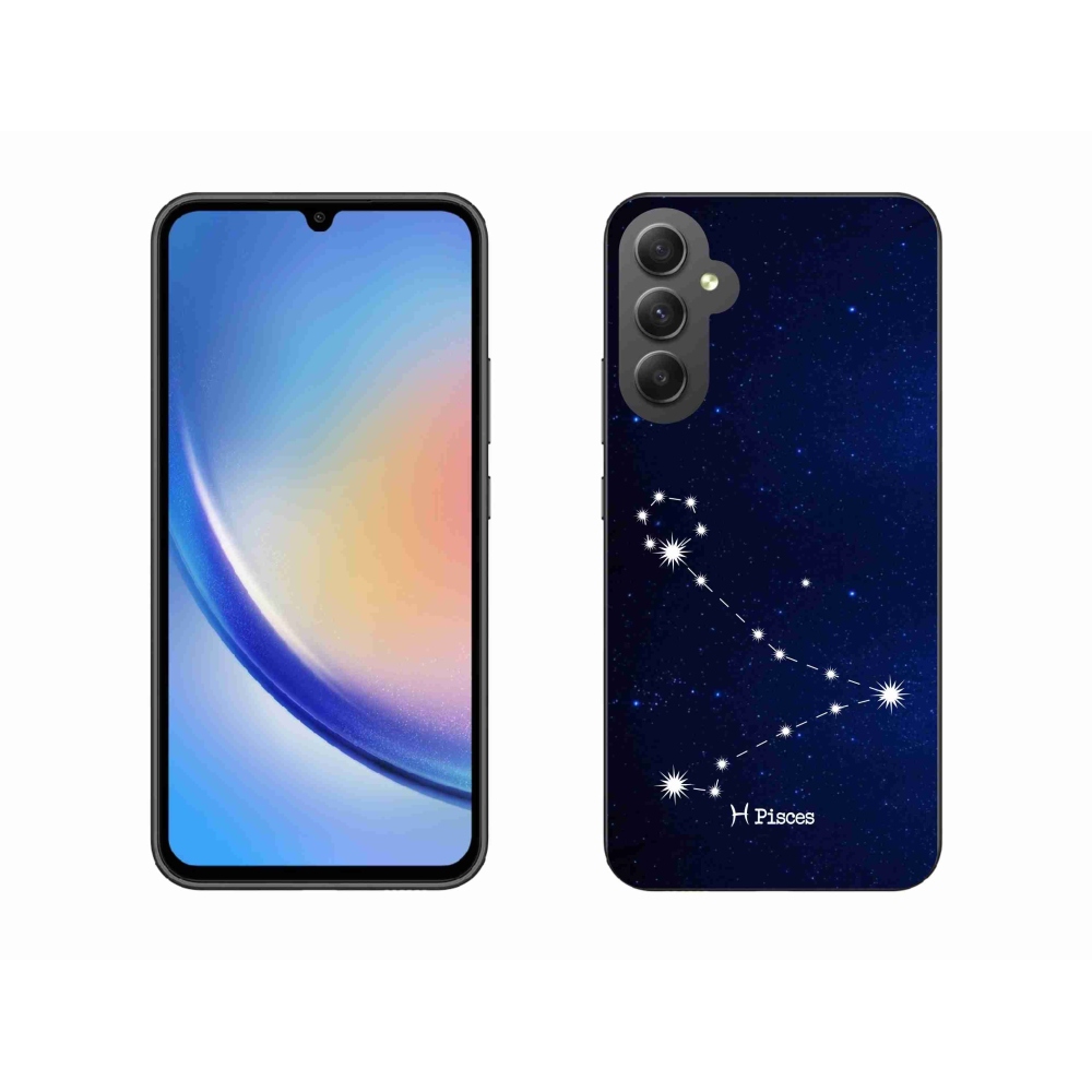 Gelový kryt mmCase na Samsung Galaxy A34 5G - souhvězdí Ryby