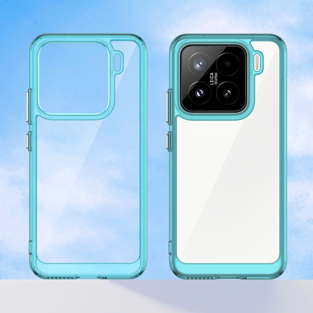 Gelový obal s pevnými zády na Xiaomi 15 - světlemodrý