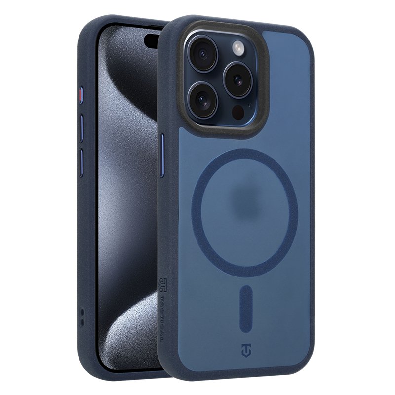 Tactical MagForce Hypersand Kryt pro Apple iPhone 15 Pro Deep Blue