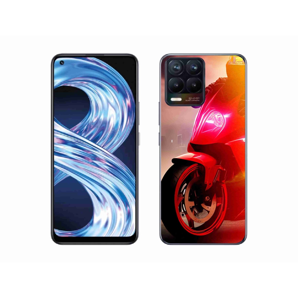 Gelový kryt mmCase na Realme 8 Pro - motorka