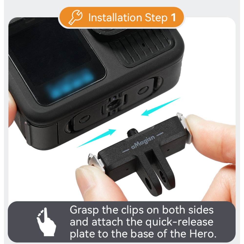 Magnetická rychloupínací základna AMAGISN pro GoPro Hero13