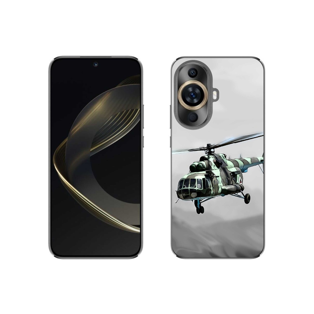 Gelový kryt mmCase na Huawei Nova 11 - vojenský vrtulník
