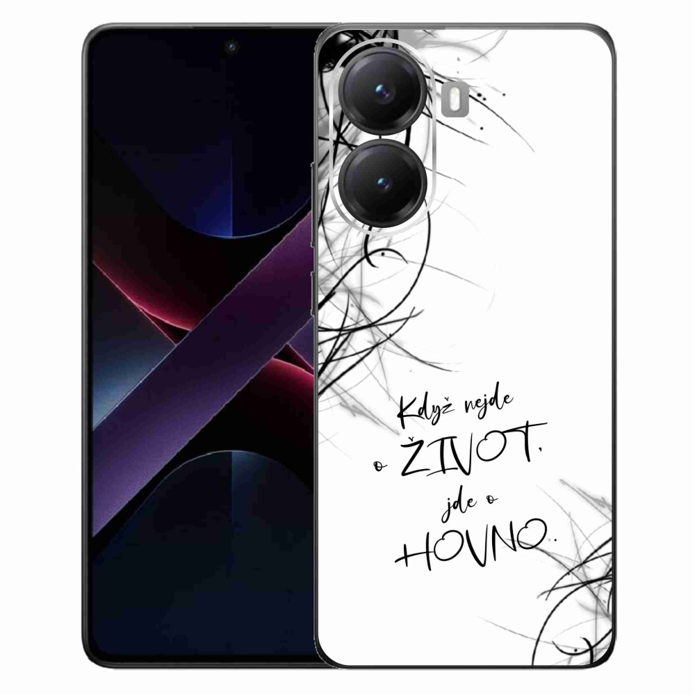Gelový kryt mmCase na Xiaomi Poco X7 Pro 5G - vtipný text 16 bílé pozadí