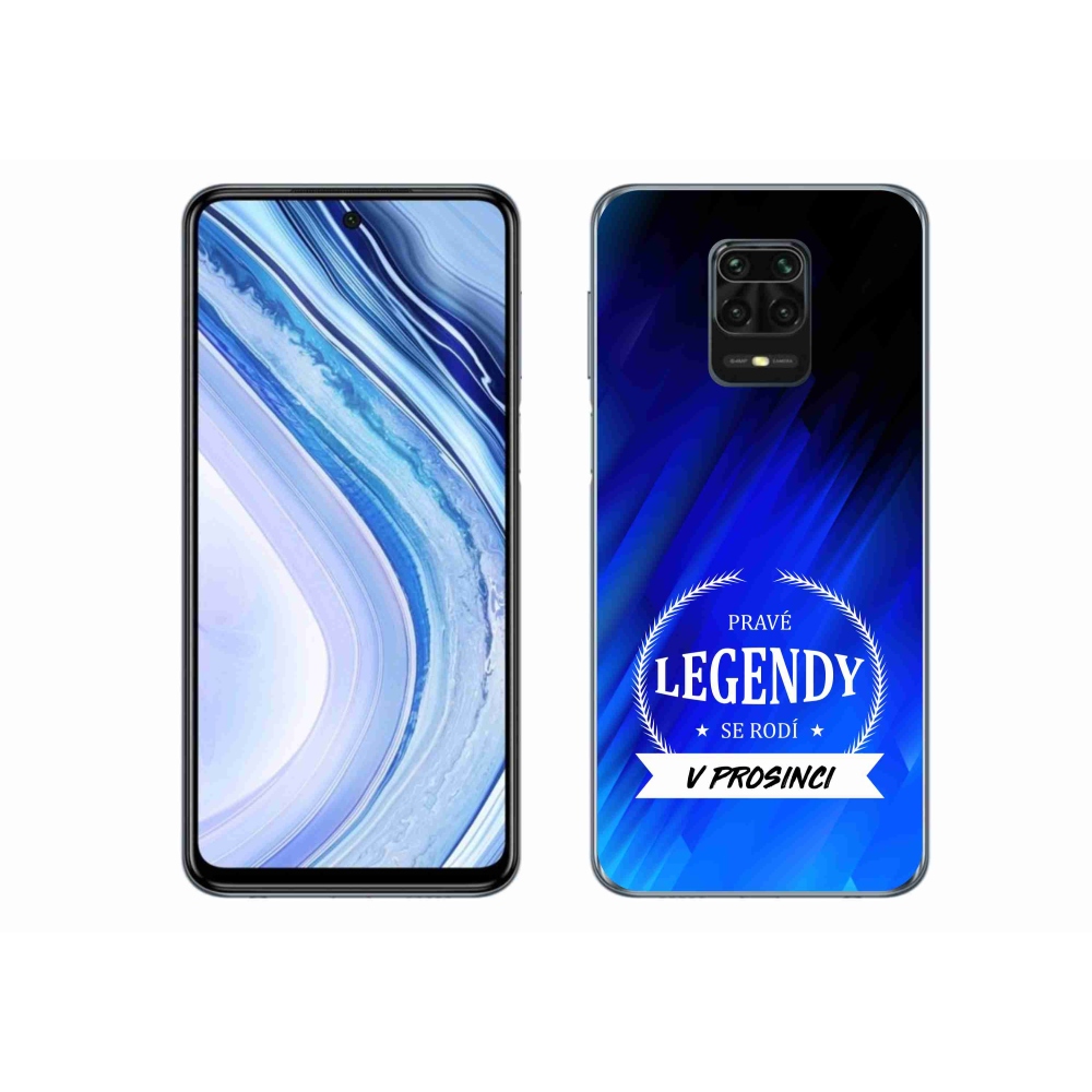 Gelový kryt mmCase na Xiaomi Redmi Note 9 Pro - legendy v prosinci modré pozadí
